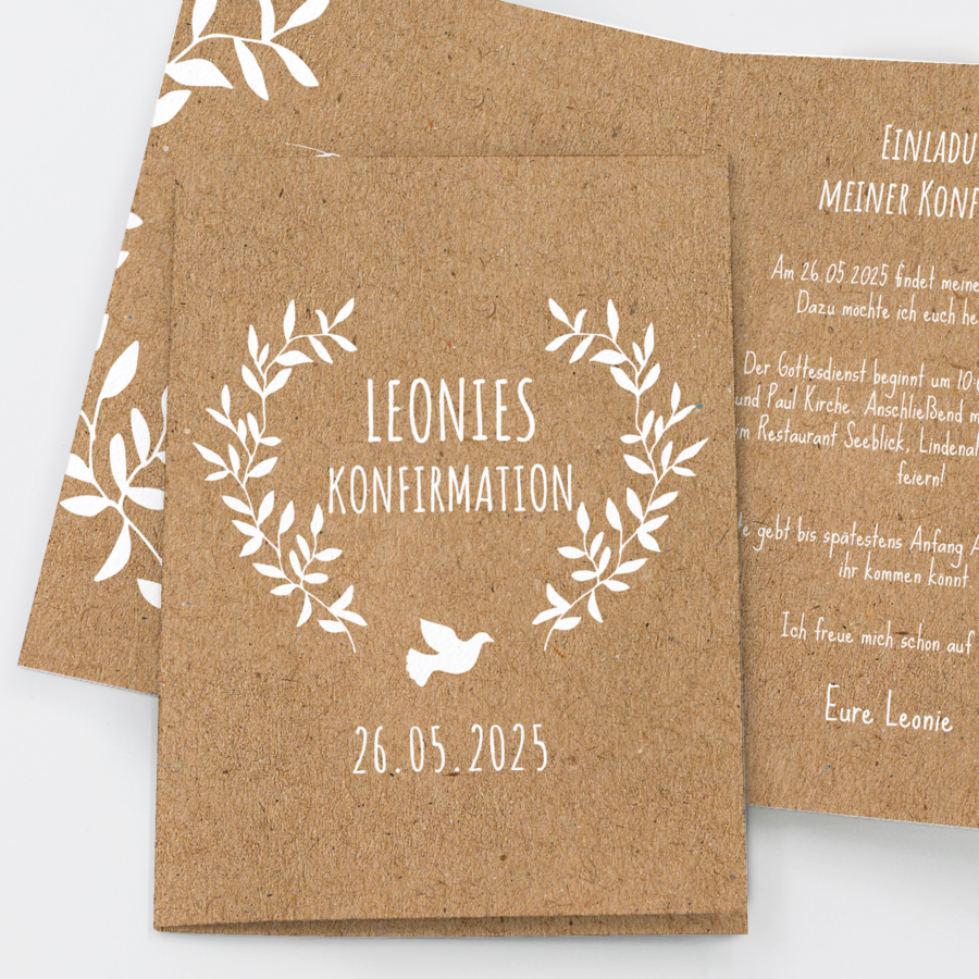 Einladungskarten Konfirmation | Online Bestellen | Schneller Versand