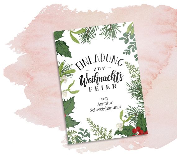 Weihnachtsfeier Einladung Weihnachtsfeier Einladung