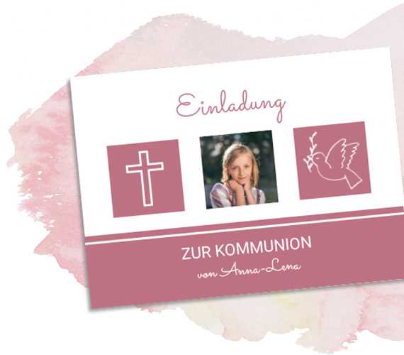 Einladung Kommunion Einladung Kommunion