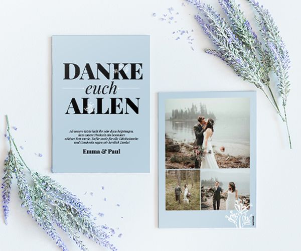 Dankeskarten Hochzeit